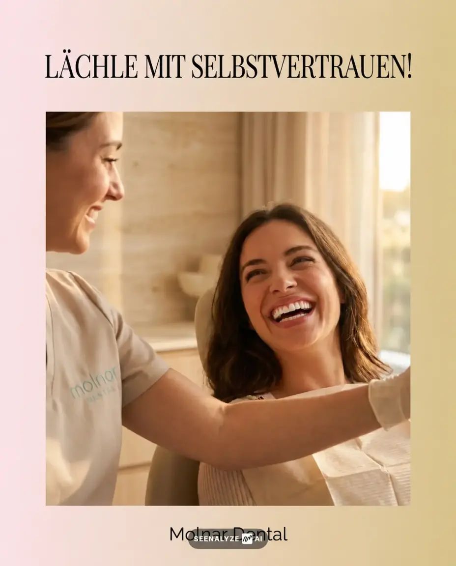 Ein Lächeln, das Vertrauen weckt