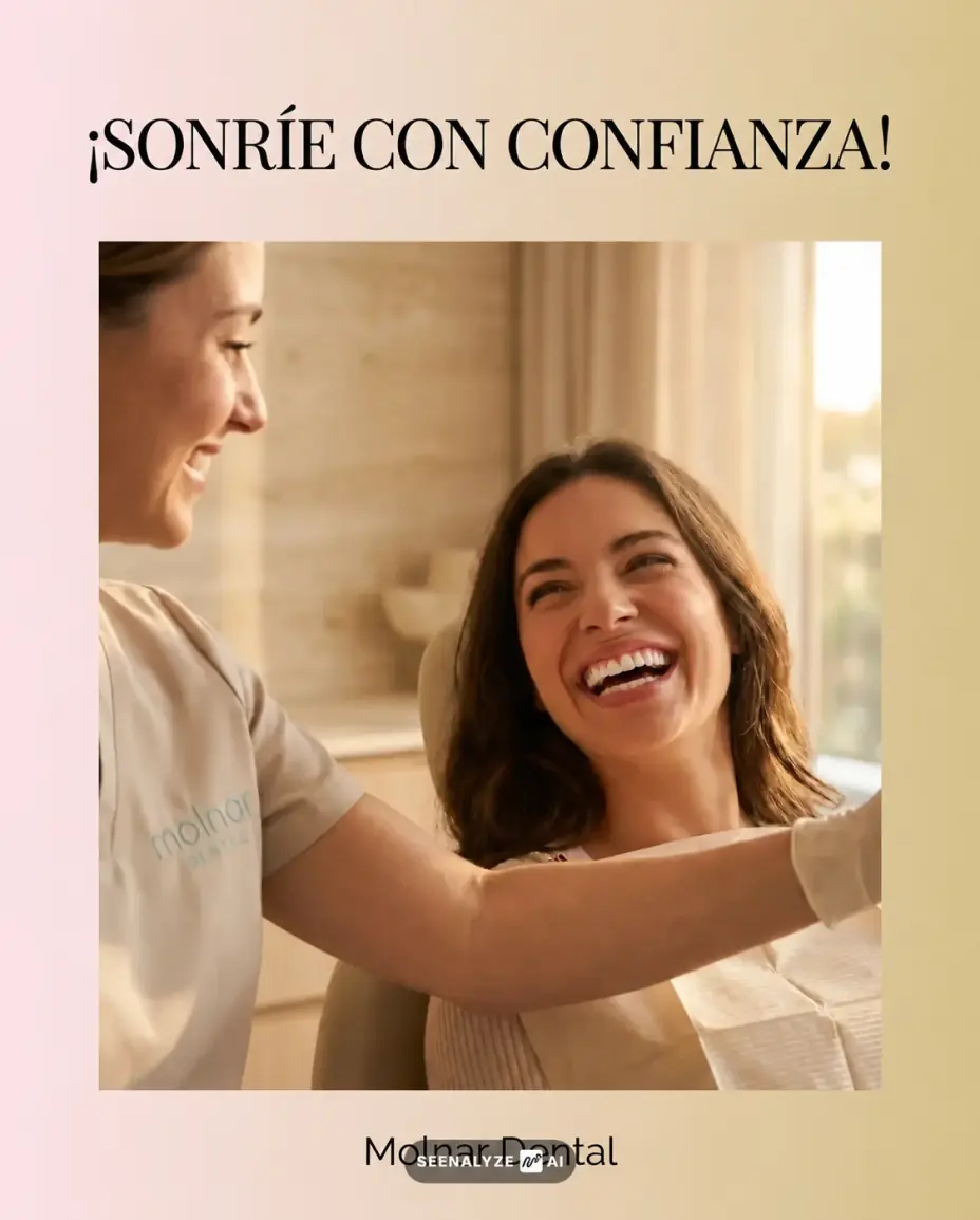 Una sonrisa que inspira confianza